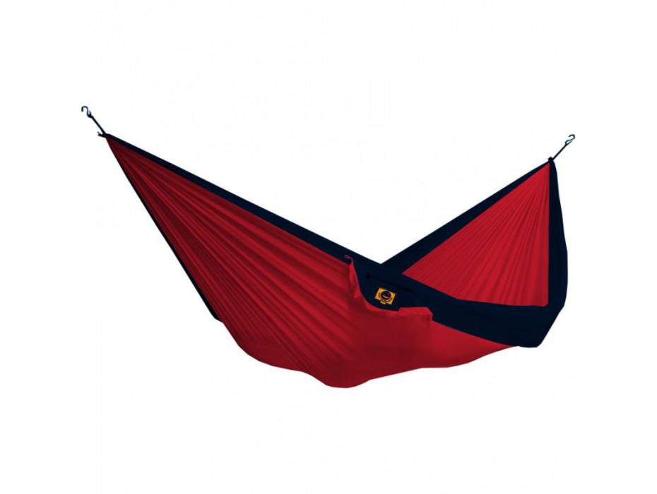 HAMAC SIMPLE BICOLORE BORDEAUX/BLEU MARINE