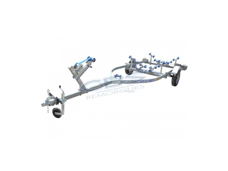 Remorque bateau multirouleaux CBS 570 kg