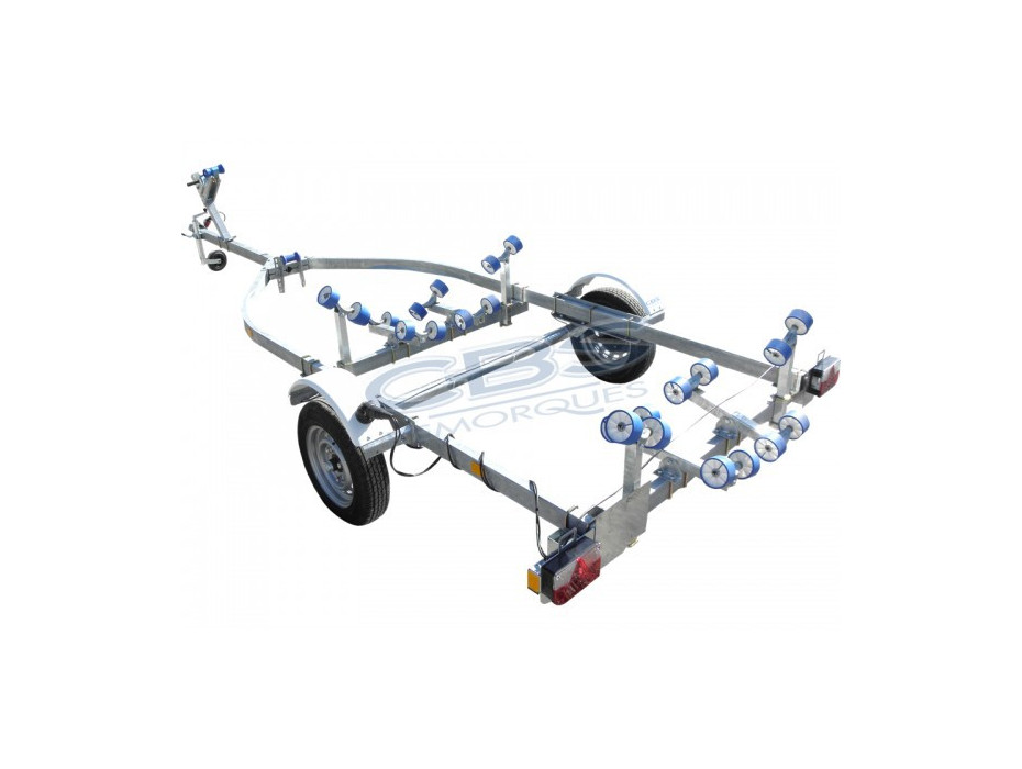 Remorque bateau multirouleaux CBS 570 kg