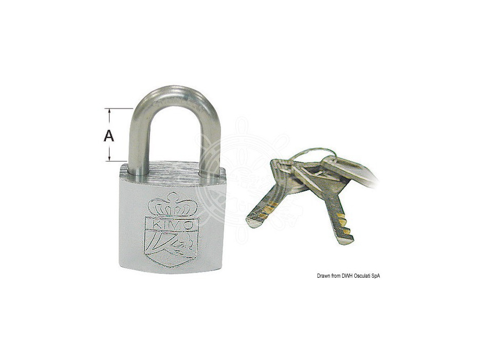 Set de 4 cadenas avec clé