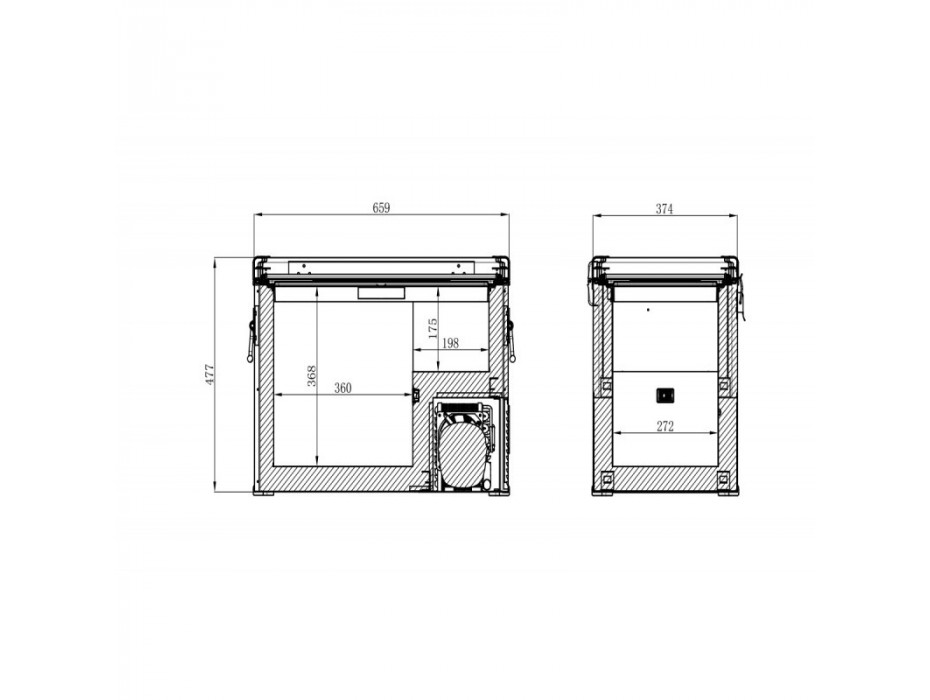 Glacière à compresseur STEEL 45L