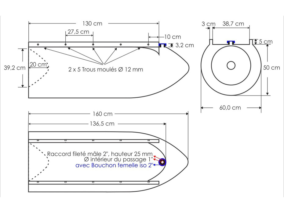 Flotteurs hydrodynamiques