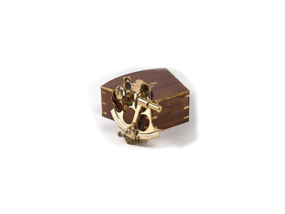 Sextant dans sa boîte en bois